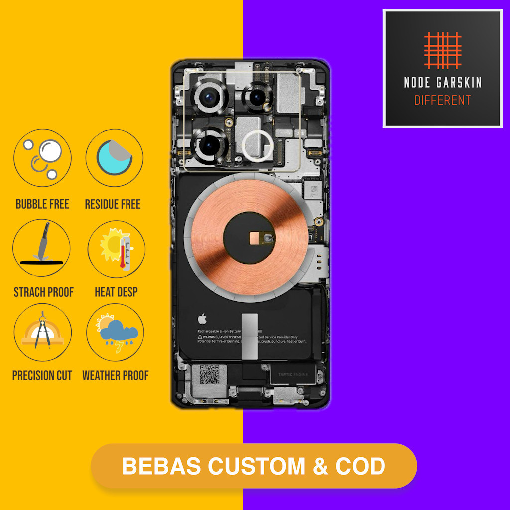 Garskin Skin protector Infinix Note 40 pro fullbody atau Backonly - mesin teardown Kode - 6s11