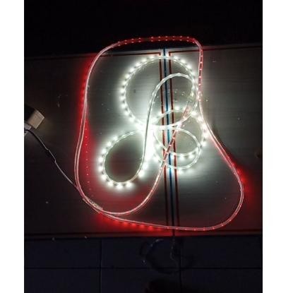 Sale [Cod] 4 Meter Lampu Led Strip Merah Putih Selang Waterproof Lampu Hias Tiang Gapura Jalan Agust