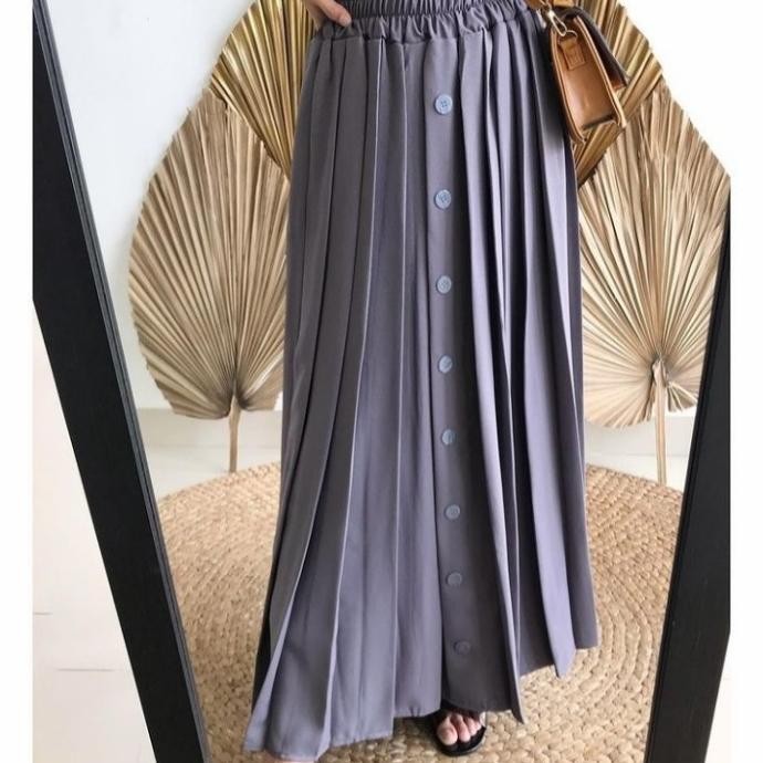 Rok Rempel Kancing/Rok Rempel Premium/Rok Rempel Panjang S001
