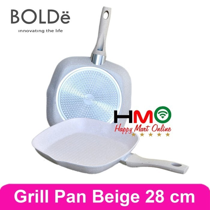 Grill Pan Bolde 28Cm Beige Granite Bolde Super Pan 28 Cm Grill Pan