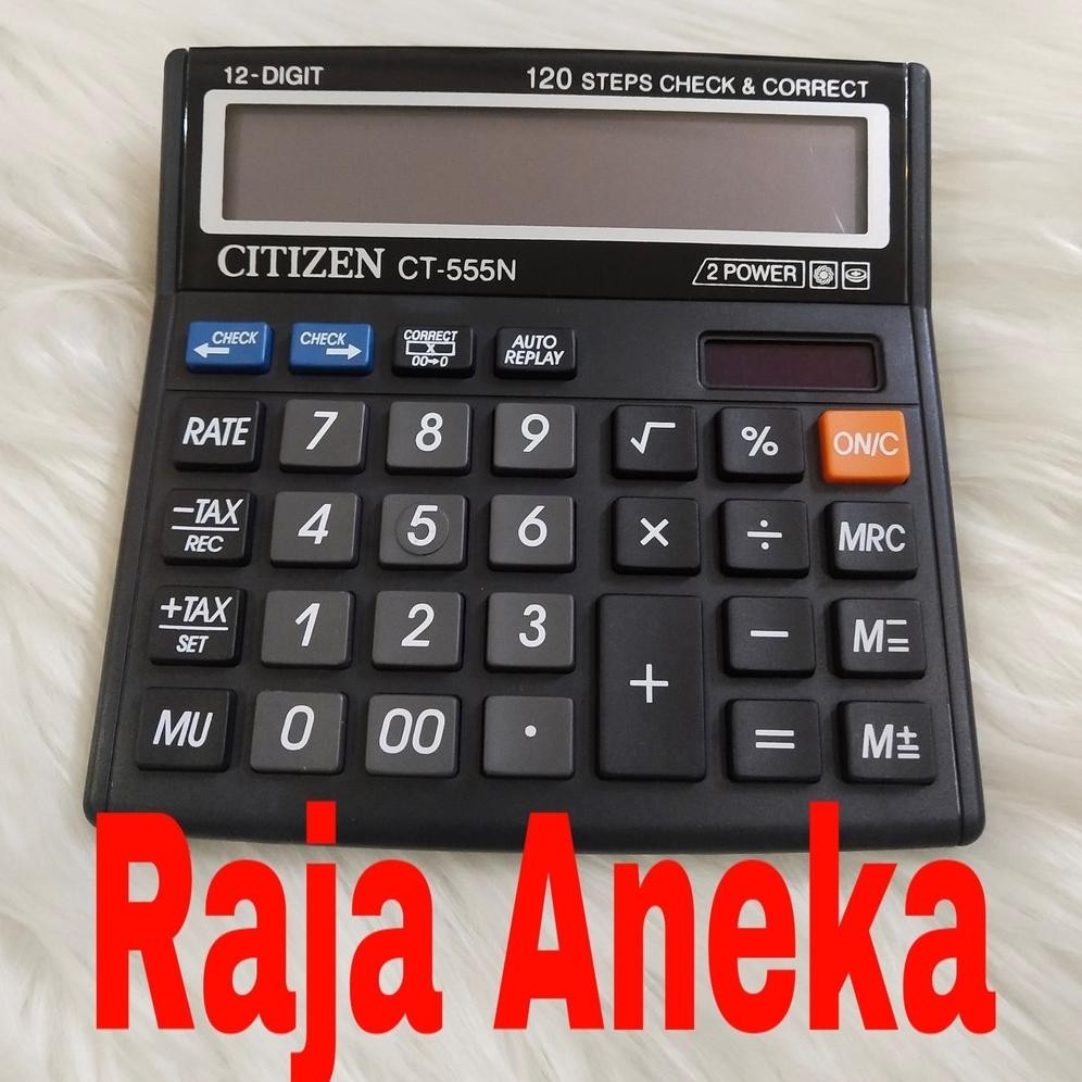 

hj-54 Kalkulator Citizen CT-555N MEJA DAGANG COMPACT 12 DIGIT AWET BERKUALITAS CHECK CEK ULANG ct 555 Berkualitas
