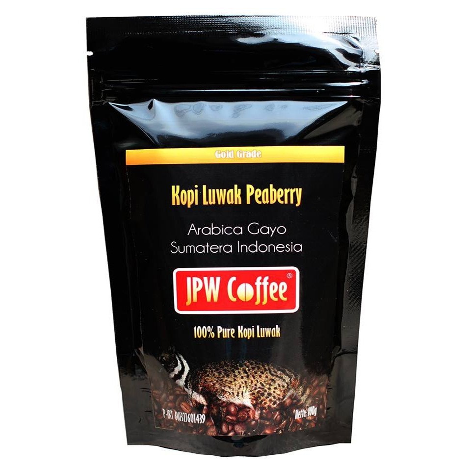 

Secrenada - Jpw Coffee Kopi Luwak Peaberry Gold Grade 500G Bubuk