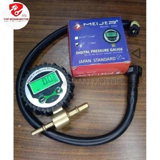 fuel pump tester digital sepeda motor injeksi ukur tekanan fuelpump