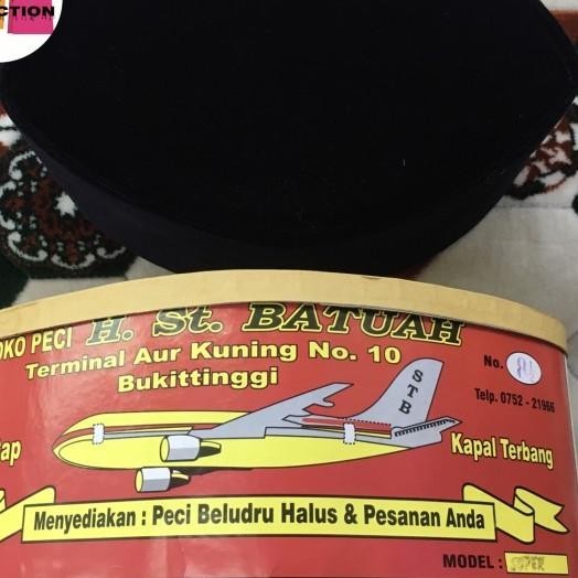 Peci Songkok Hitam Polos St Batuah/Kopiah Padang/Songkok Nasional/