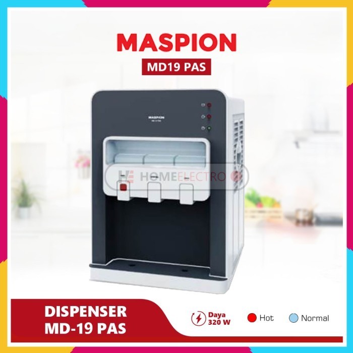 Dispenser Air Maspion MD19 PAS Cold Hot Normal Water Dispenser