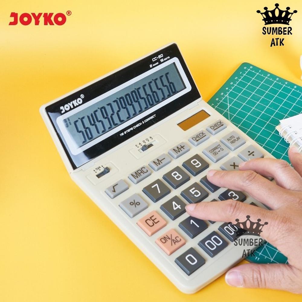 

TGC-1924 Calculator Kalkulator Joyko CC-50 16 Digits Hemat