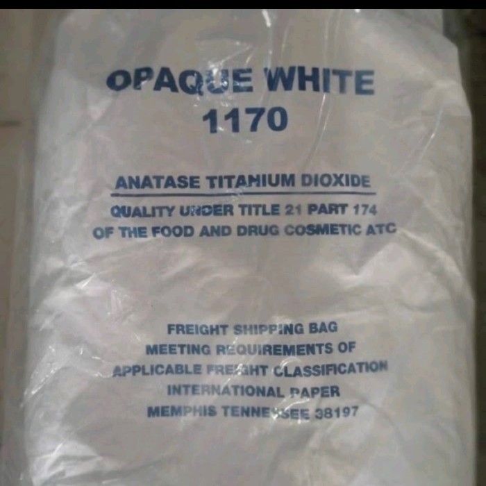 

Terlaris Pemutih makanan Opaque White 25kg (Food grade) SALE