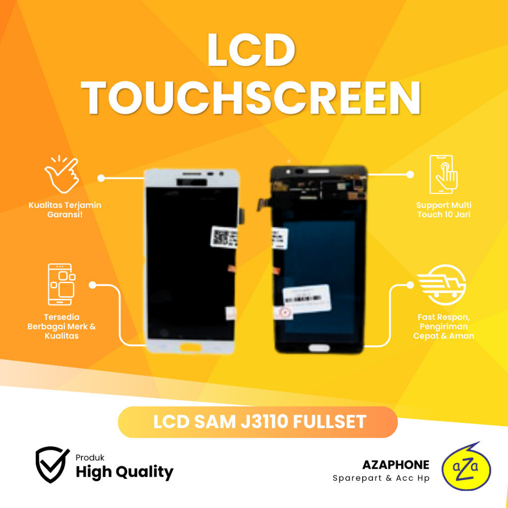 LCD - TC Fullset Samsung J3110 / J3 Pro 2016 White - Black - Gold. Berkualitas dan Bergaransi.