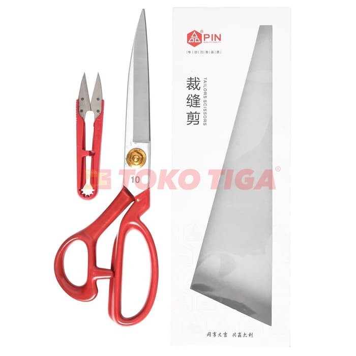 Gunting Potong Bahan Kain Tailor Brazil Quality 10" inch (PIN-1104)
