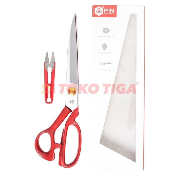 Gunting Potong Bahan Kain Tailor Brazil Quality 12" inch (PIN-1124)