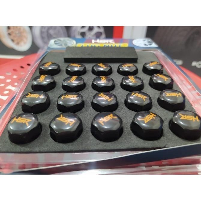 Tersedia Baut Racing Hsr Mobil Voxy Serena Vios Mur Roda Black ( Semua Mobil )