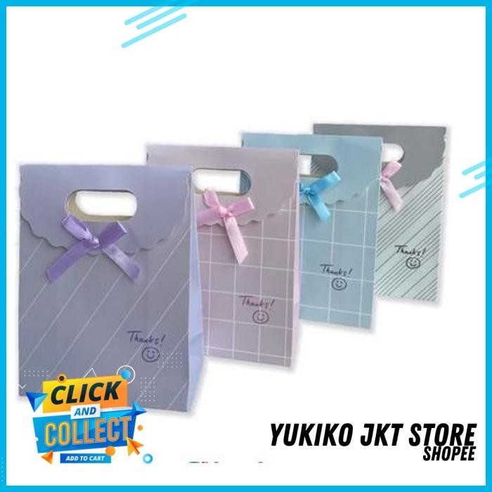 

PAPER BAG PITA TUTUP MINI PAPERBAG KECIL TAS KERTAS KANTONG BAJU TEMPAT KADO BINGKISAN HADIAH TERDEPAN