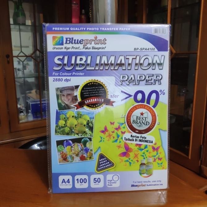 

PAPER BLUEPRINT SUBLIM A4 100 GRM / KERTAS FOTO SUBLIM A4
