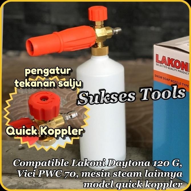 Nozzle Cuci Snow Wash Foam Lance Steam Lakoni Daytona 120 200 G 210 T