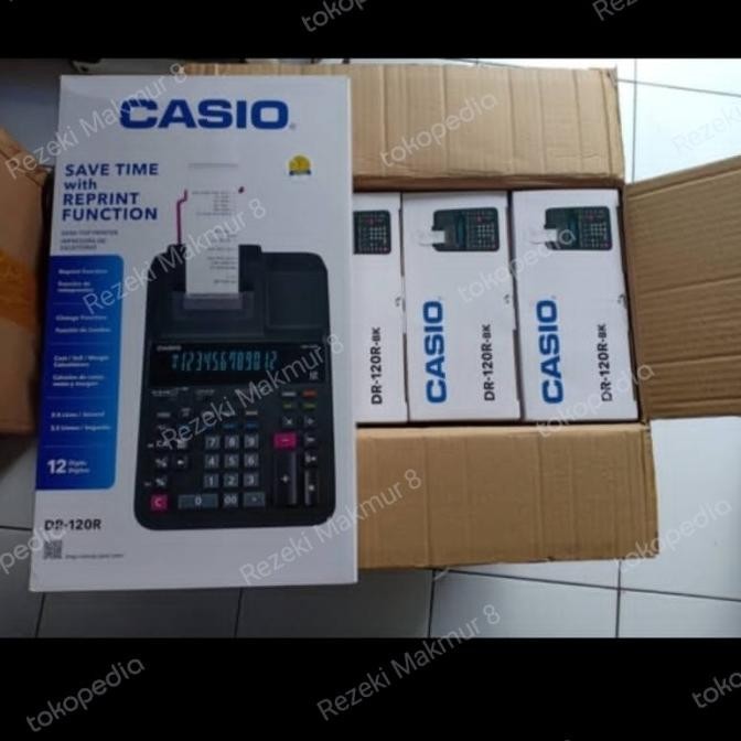 

BEBAS ONGKIR - CALCULATOR SAVE TIME WITH PRINT FUNCTION CASIO DR-120R