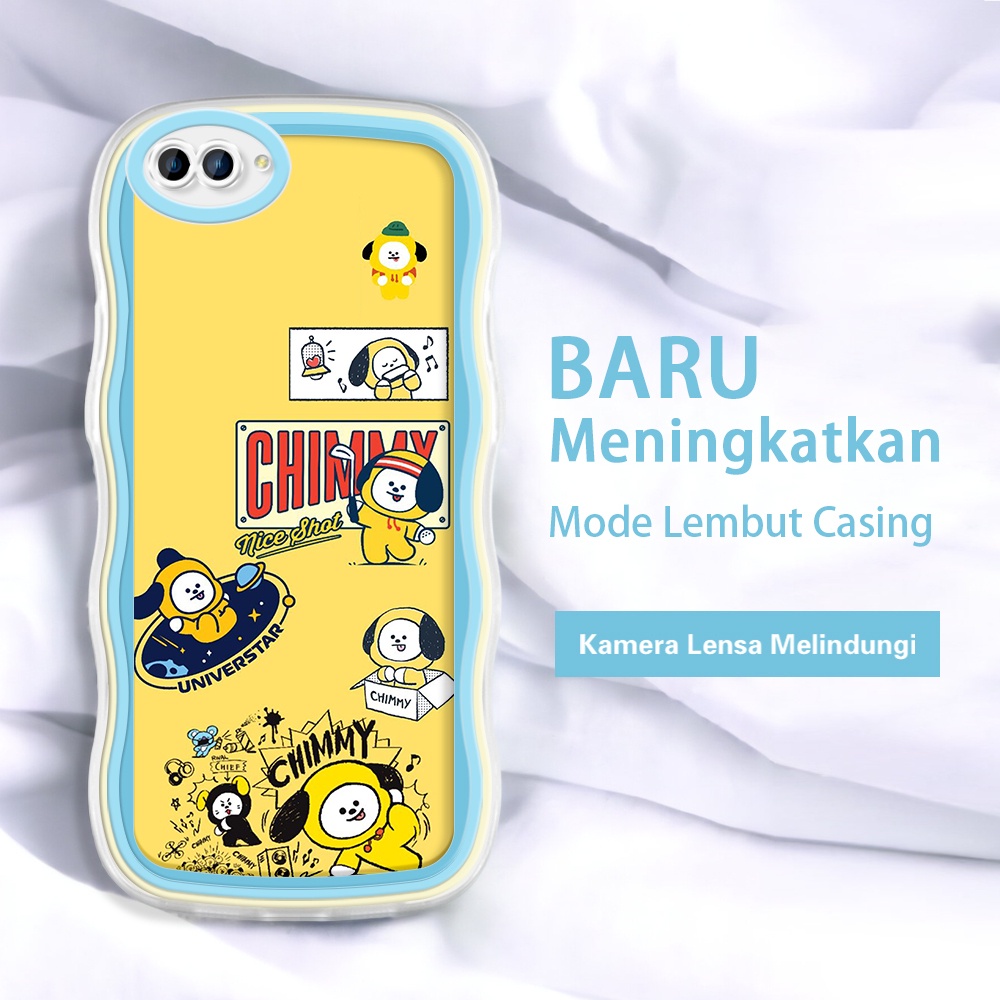 OPPO NEO 9 A3S A5 A7 A5S A9 2020 A12 A12S A12E  Casing Ponsel  Pola Cute BTS 21  warna-warni gelomba