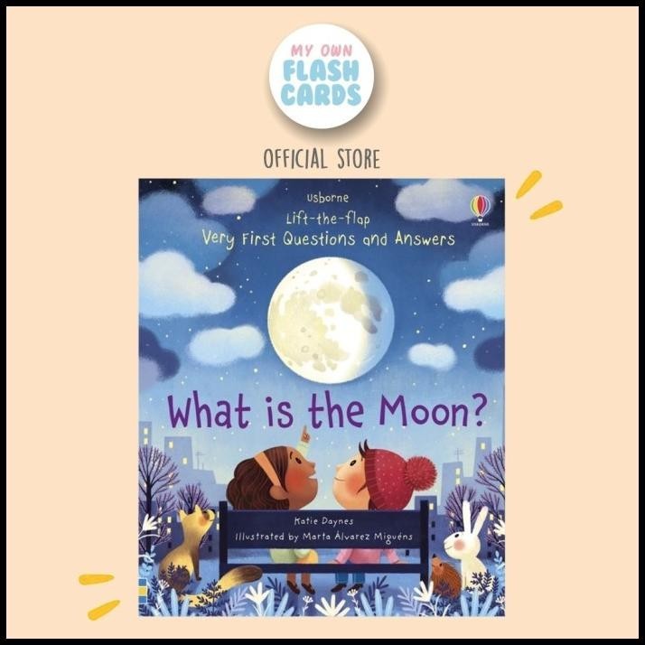 

Usborne What Is The Moon Lift The Flap Imported Education Kids Book