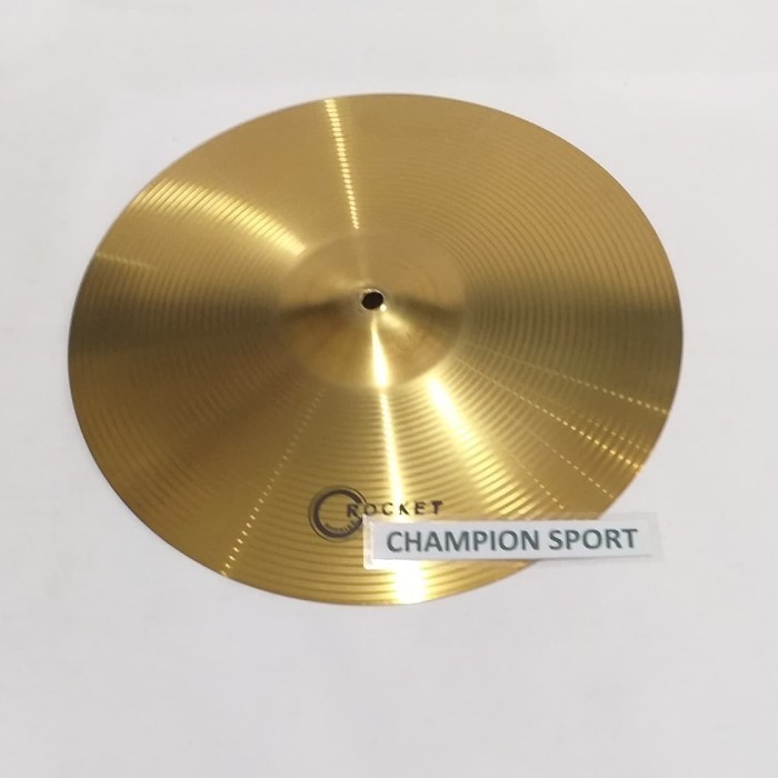 Ban Sepasang Simbal/Cymbal Drumband + Handle 12 Inci Tebal 1.2Mm (Rocket)