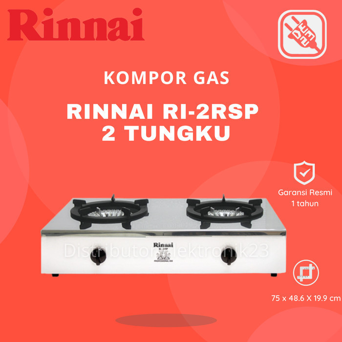 RINNAI KOMPOR GAS 2 TUNGKU - RI-2RSP RI2RSP