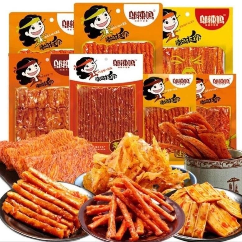 [HALAL](100gr)TERMURAH WULAMA LATIAO VEGETARIAN DOU JUAN/cemilan snack Latiao/ latiao/PROMO LATIAO