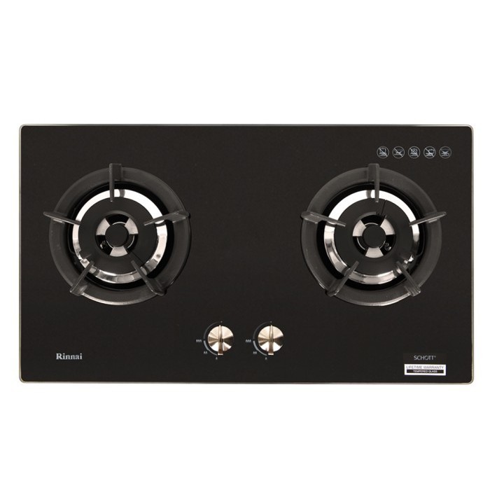 KOMPOR TANAM RINNAI RB 2 GH C BK / RINNAI RB-2GH-C (BK) RB2GHCBK