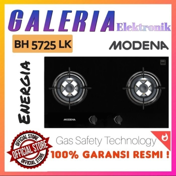 KOMPOR TANAM MODENA 2 TUNGKU BH5725LK BH 5725 LK BH-5725LK