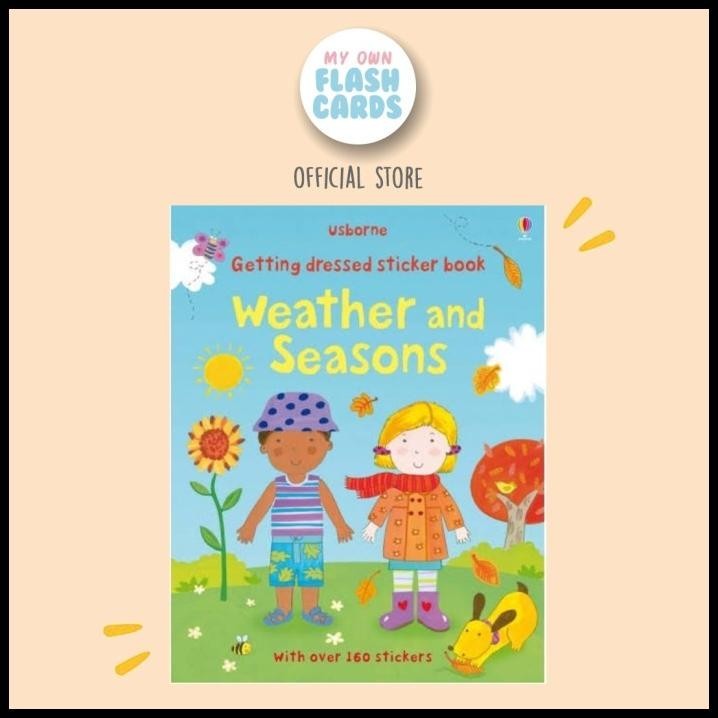 

Usborne Weather And Seasons Geting Dressed Sticker Book Education