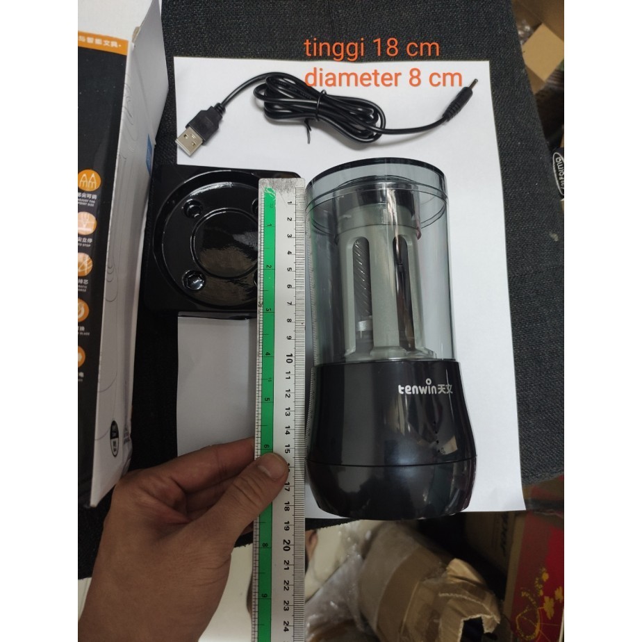 

Sale Tenwin Elektrik Sharpener Tw 8009 Rautan Elektrik Auto Stop