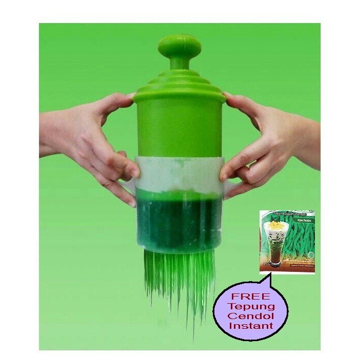 Produk [READY] Promo Cetakan Pencetak Cendol Dawet Praktis (BONUS Tepung Cendol Instant)