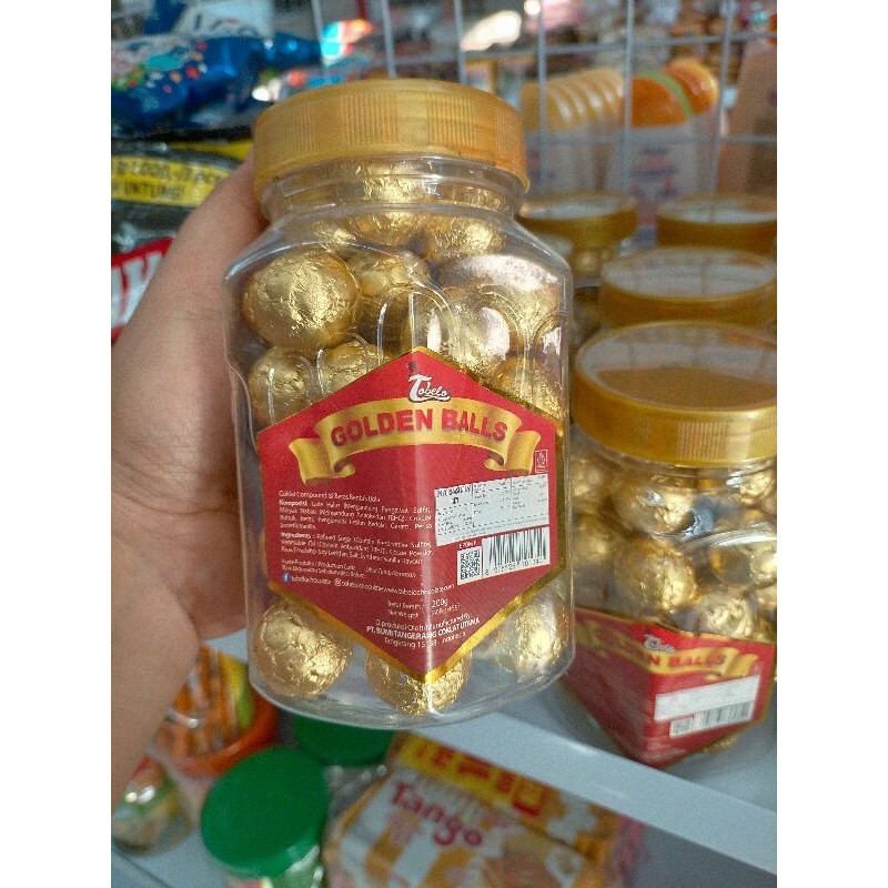 

golden ball tobelo isi 40pcs