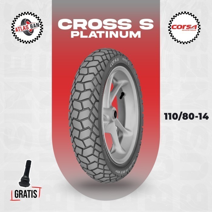 Ban Tubles Motor Matic CORSA CROSS S 110/80 Ring 14