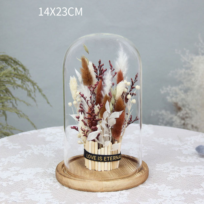 DK- INCHOI Bunga Dekorasi Kaca Eternal Flower Dome Glass Cover - IN423 lampu bunga dekorasi/lampu hi