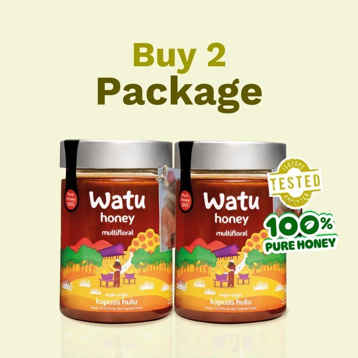 

Watu Multifloral Honey - Madu Asli Kapuas Hulu 400gr [Buy 2 Package]