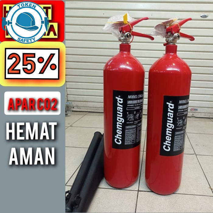 apar co2 4.6kg atau 5kg merk chemguard