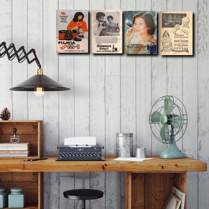 Ready oke] DGS poster kayu hiasan dinding walldecor pajangan iklan jadul