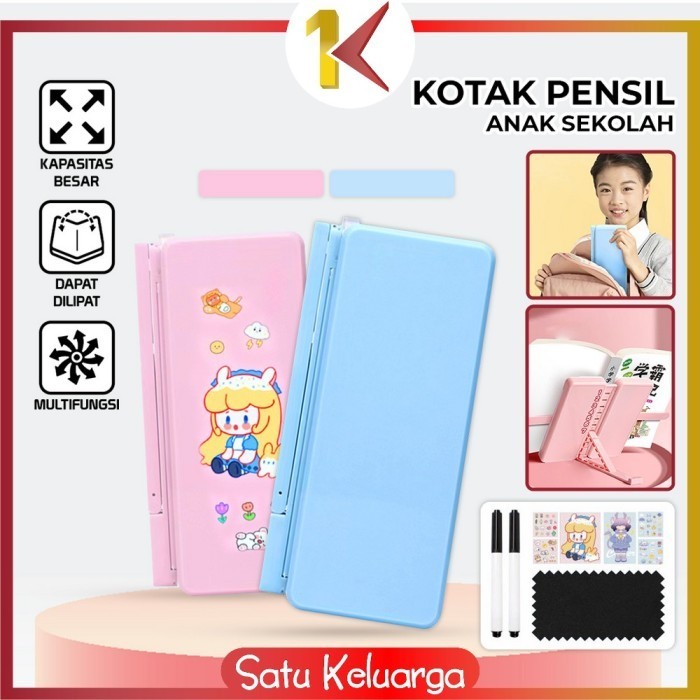 

Terbaru Sk-A73 Tempat Pensil 2In1 Multifungsi Dengan Tatakan Buku Dan Papan Promo Terlaris