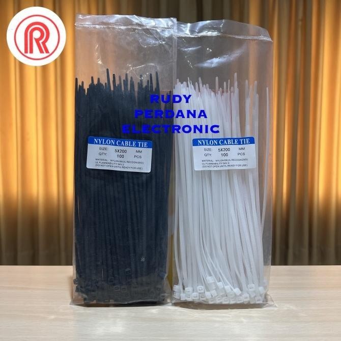 

\"\"\"\] NYLON CABLE TIE KABEL TIES NILON 5x200MM 5 x 200 MM 20 CM
