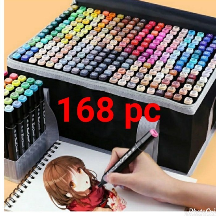 

TM. Touch five 168 pc art marker sketsa spidol