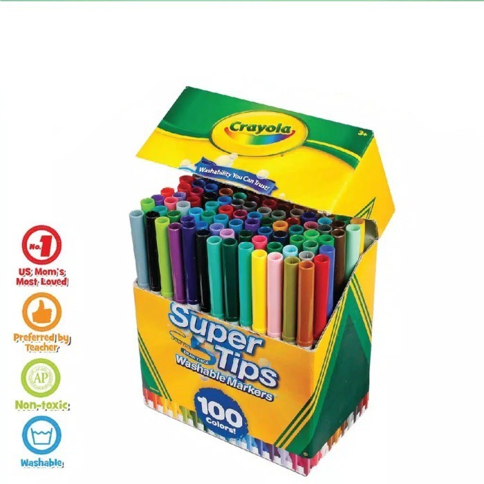 

Crayola Super tips Washable Marker - 100 Color Supertips