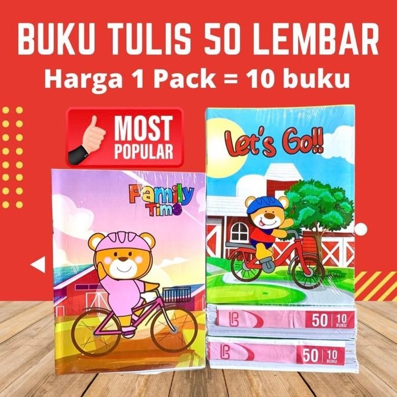 

BUKU TULIS 50 LEMBAR 10 BUKU BIG SALE