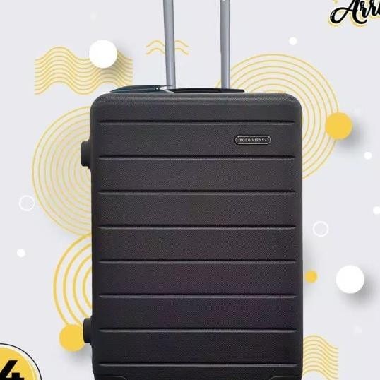 Koper Polo Vienna 24 Inch Luggage Bagasi Hitam