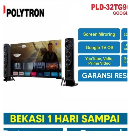 Led Polytron Smart Android Pld Tv 32 Inch 32Tag5959 / 32Tag5959