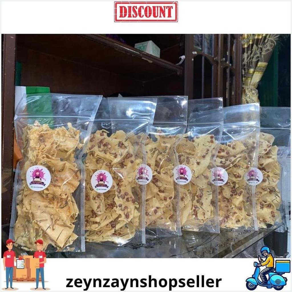 

Aneka Peyek Kacang, Peyek Teri, Dan Peyek Udang Rebon | Homemade| Toples 1500Ml (Toples Kotak) Cod