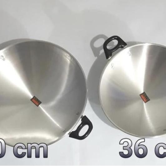 Halco Wajan Kuali Alunium Wajan Ggorengan Katel Gagang Masak