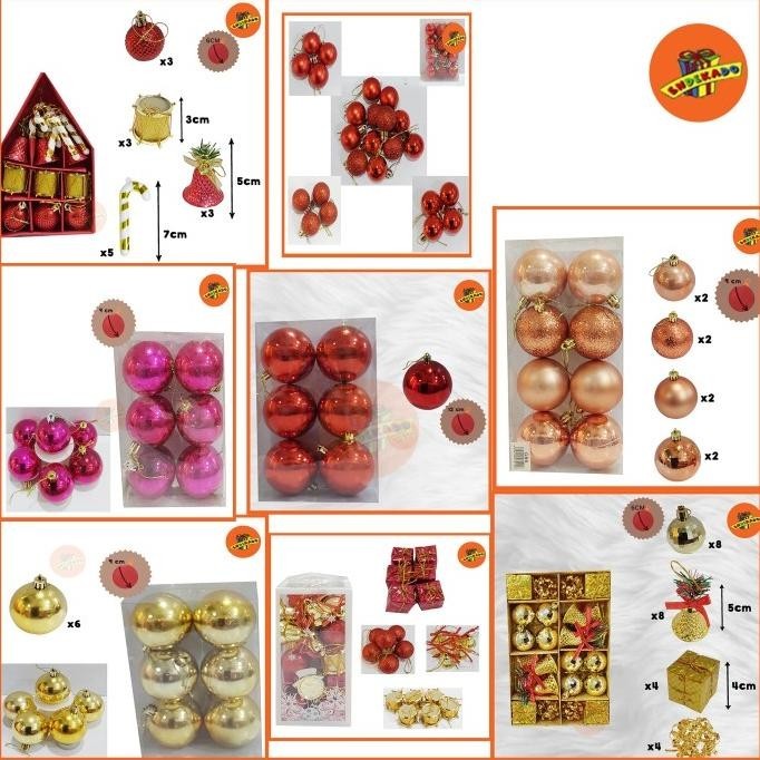 .........] Aneka Hiasan Pohon Natal - Bola Natal - Aksesoris Pohon Natal - Hiasan