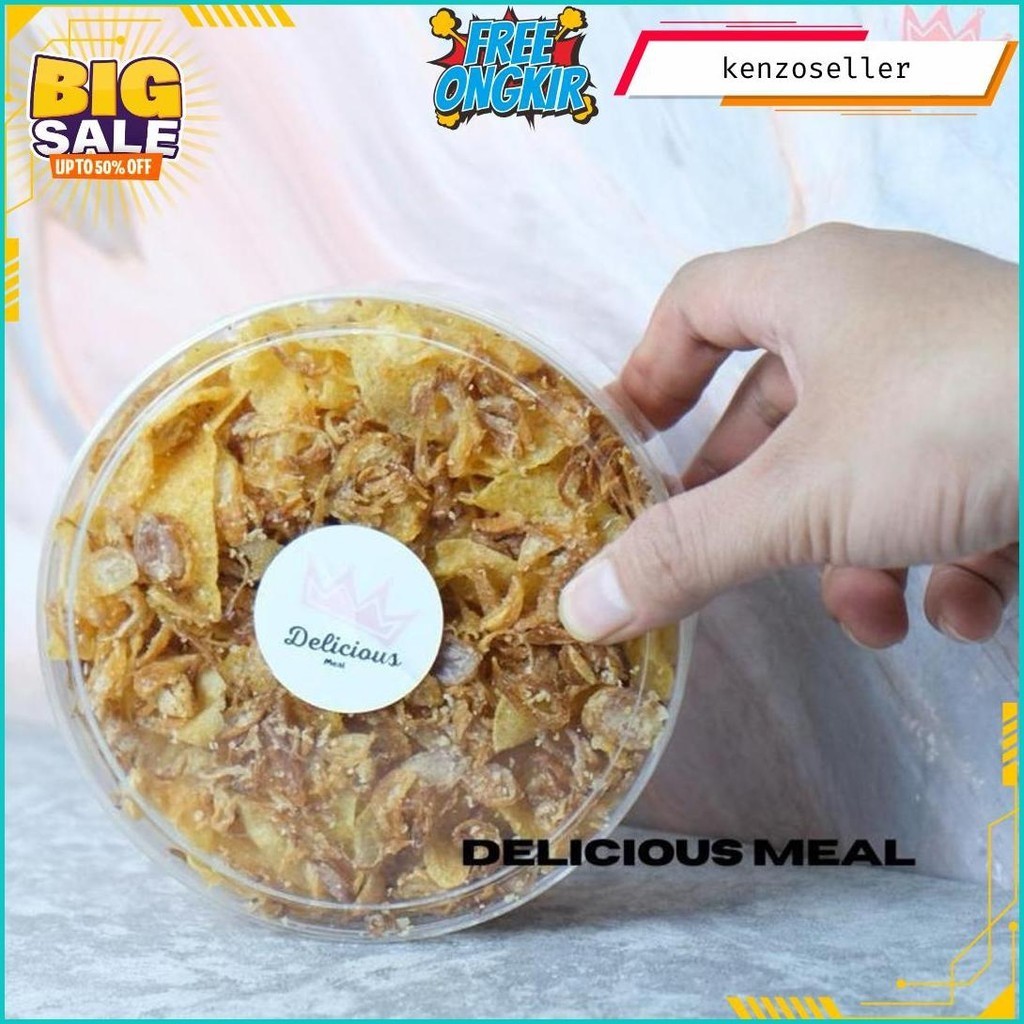 

Keripik Kentang Bawang Ebi Toples Bulat Delicious Meal Bisa Cod