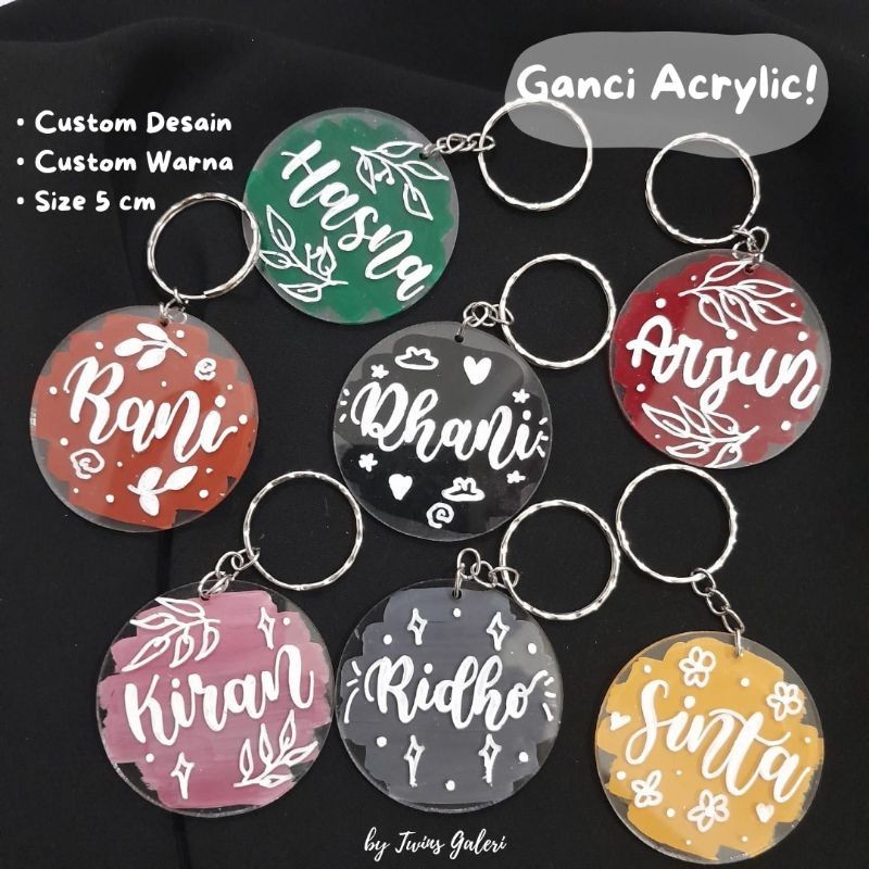 Ganci Acrylic Custom | Acrylic Custom | Gantungan Kunci Custom | Ganci Custom