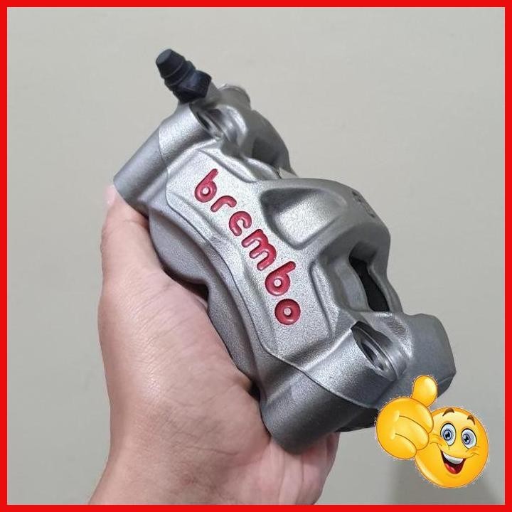 [TJD] KALIPER BREMBO M50 GREY RED LOGO KIRI LEFT ORI ITALY VESPA VARIO PCX