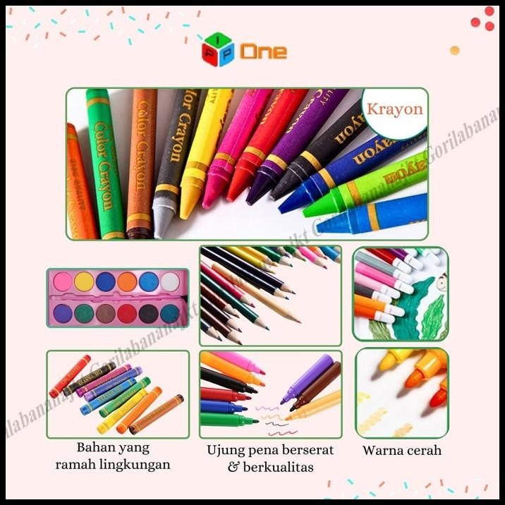 

HOT DEAL CRAYON SET 150 PCS ALAT KRAYON MENGGAMBAR DAN MEWARNAIANAK !!!!!