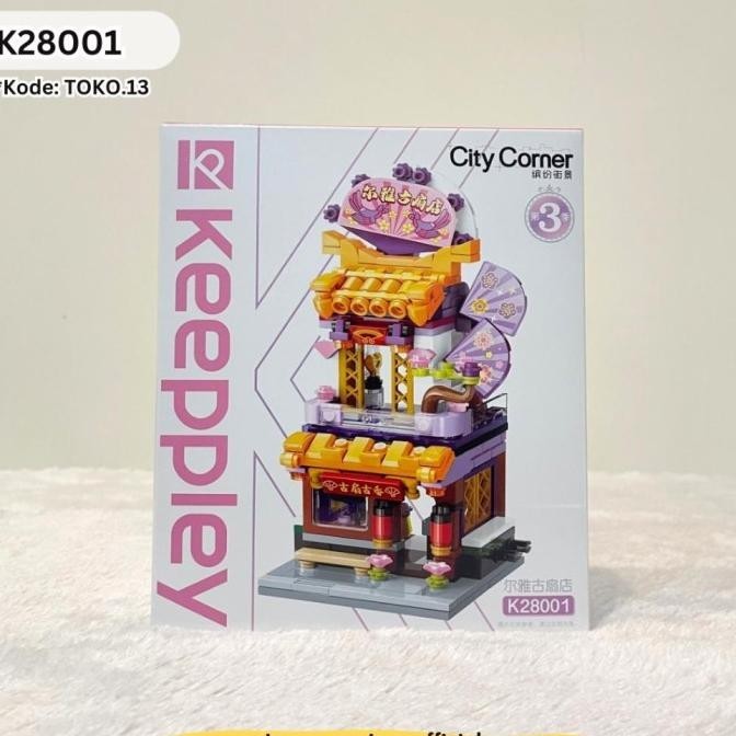 Keeppley Toys City Corner Street Store - Bricks Block Brick Mainan Edukasi Bongkar Susun Mainan Anak
